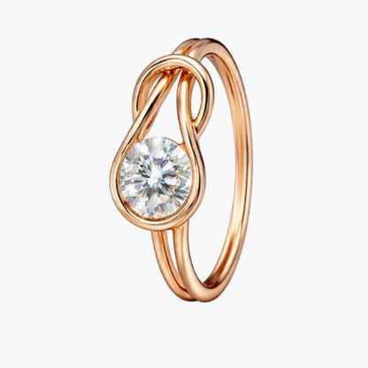 Love Knot Solitaire Diamond Ring