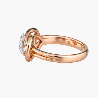 Love Knot Solitaire Diamond Ring