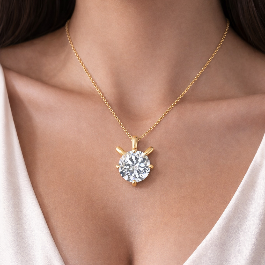 Four-Prong Brilliance Diamond Pendant