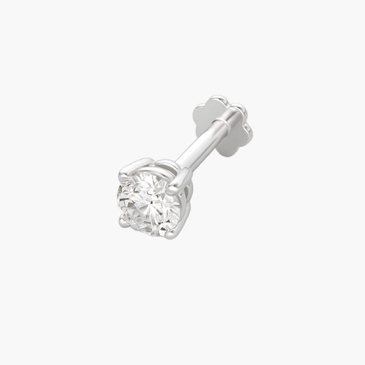 Round Diamond Men Studs