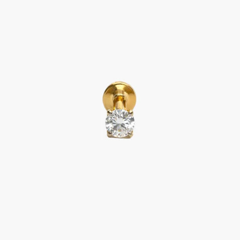 Classic Round Shaped Diamond Nosepin