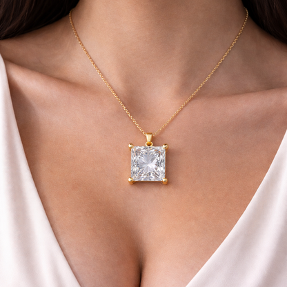 Princess Brilliance Diamond Pendant