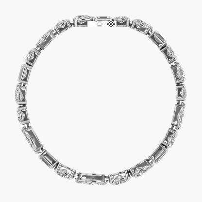 Mixed-Cut Diamond Tennis Bracelet