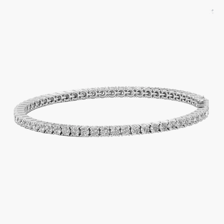 Screen capture of a jewelry website displaying a diamond bracelet.