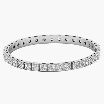 Cushion-Cut Bezel Tennis Diamond Bracelet