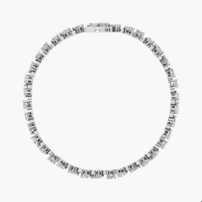 Radiant Multi-Cut Diamond Tennis Bracelet
