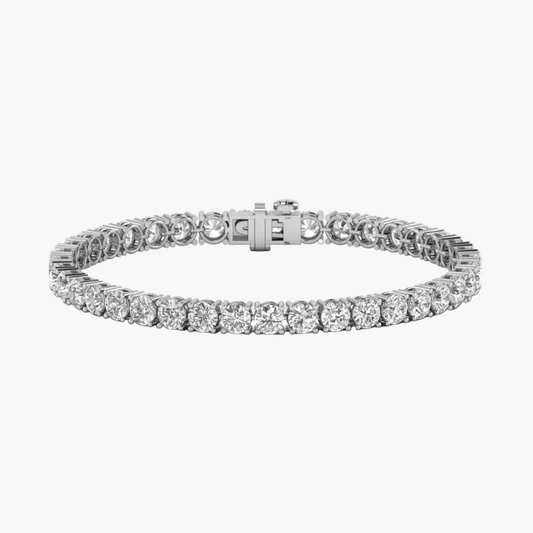 Diamond bracelet on a white background