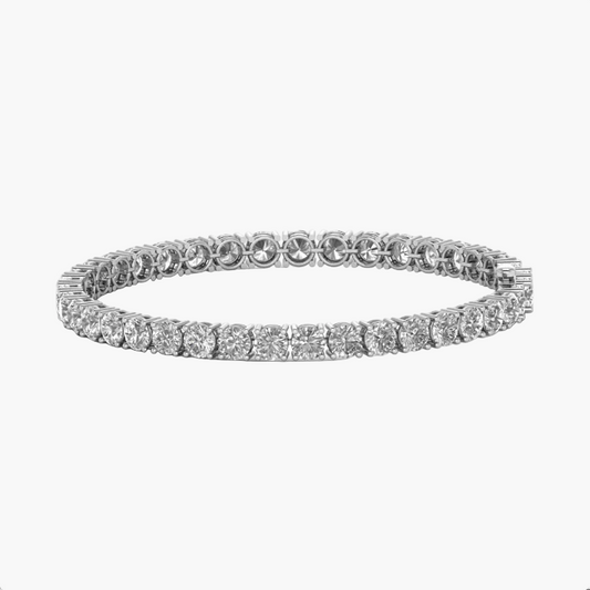 Diamond bracelet on a white background