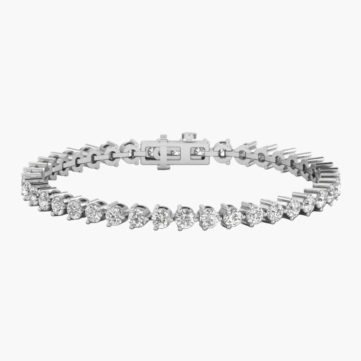Diamond bracelet on a white background with 'Green & Co' branding.