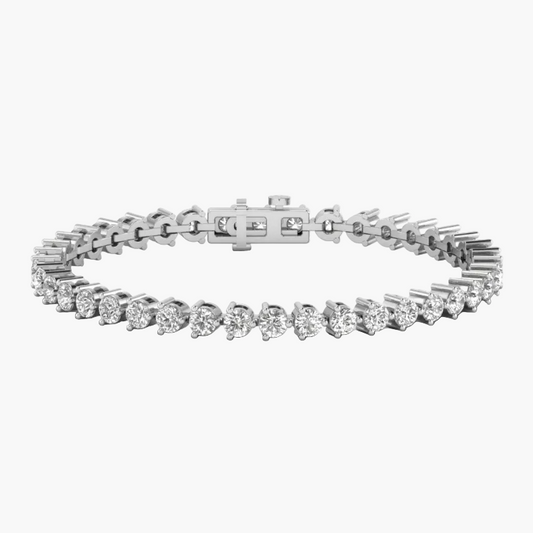 Diamond bracelet on a white background with 'Green & Co' branding.
