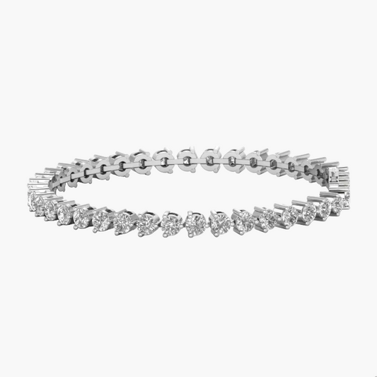 Diamond bracelet on a white background with 'Green Lab' branding.
