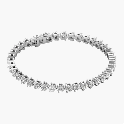 Diamond bracelet on a white background with 'Green Lab' branding.