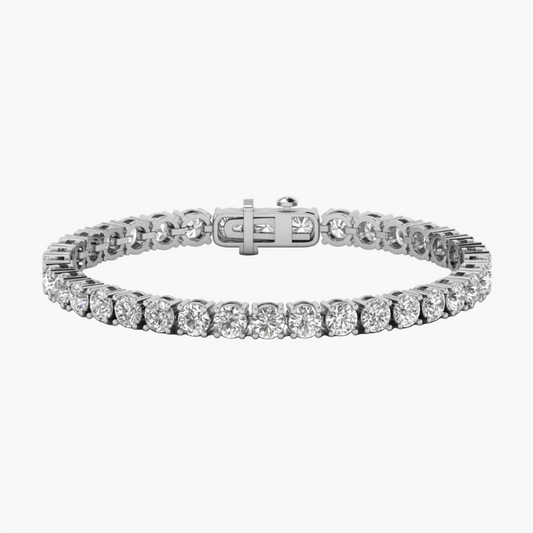 Diamond bracelet on a white background