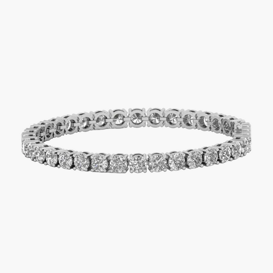 Diamond bracelet on a white background with 'Green & Co' branding.