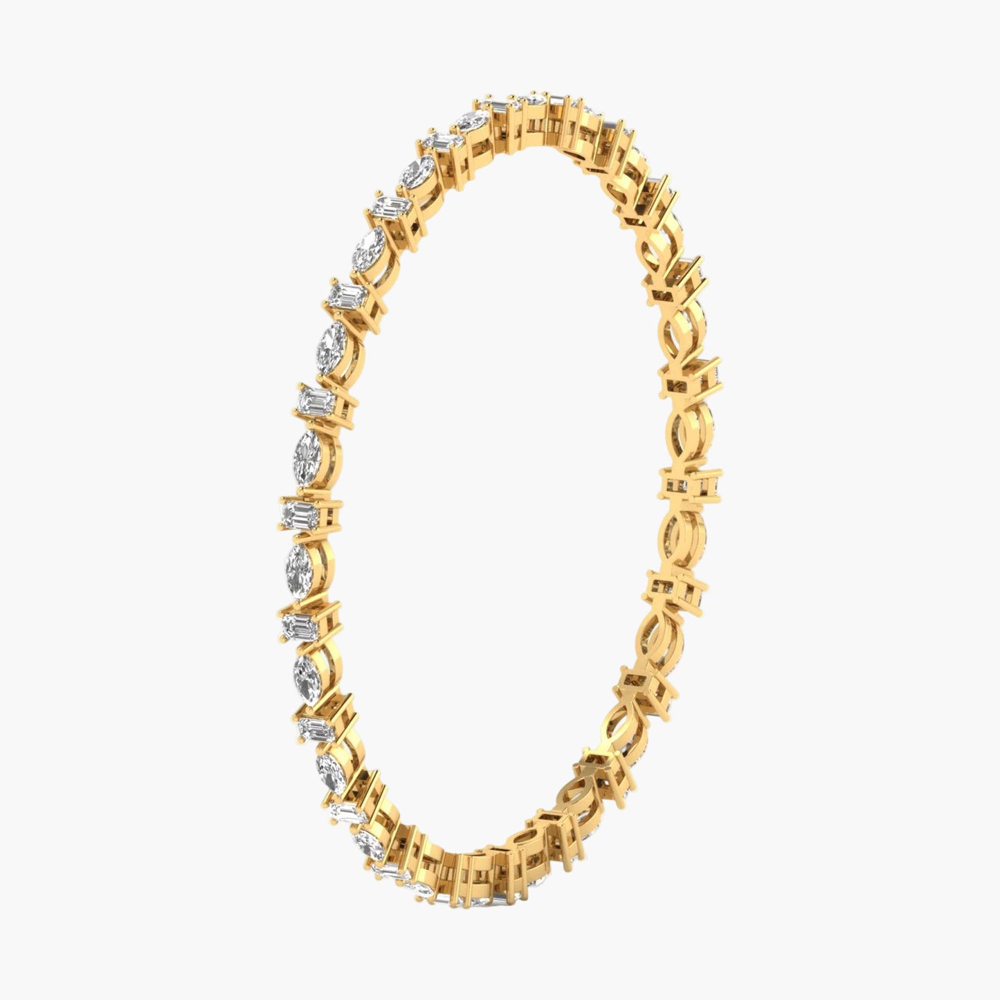 Celestorchid Single Diamond Bangle