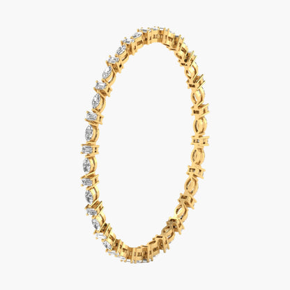 Celestorchid Single Diamond Bangle