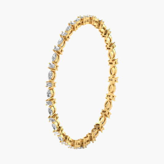 Celestorchid Single Diamond Bangle