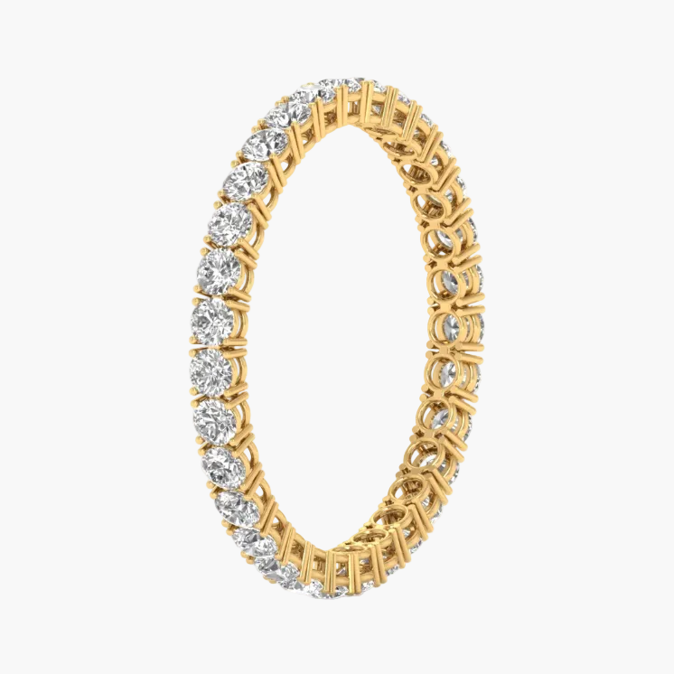Luxe Luster Single Diamond Bangle