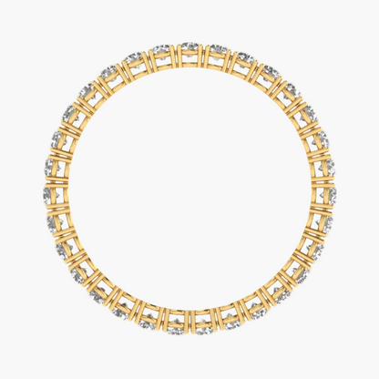 Luxe Luster Single Diamond Bangle