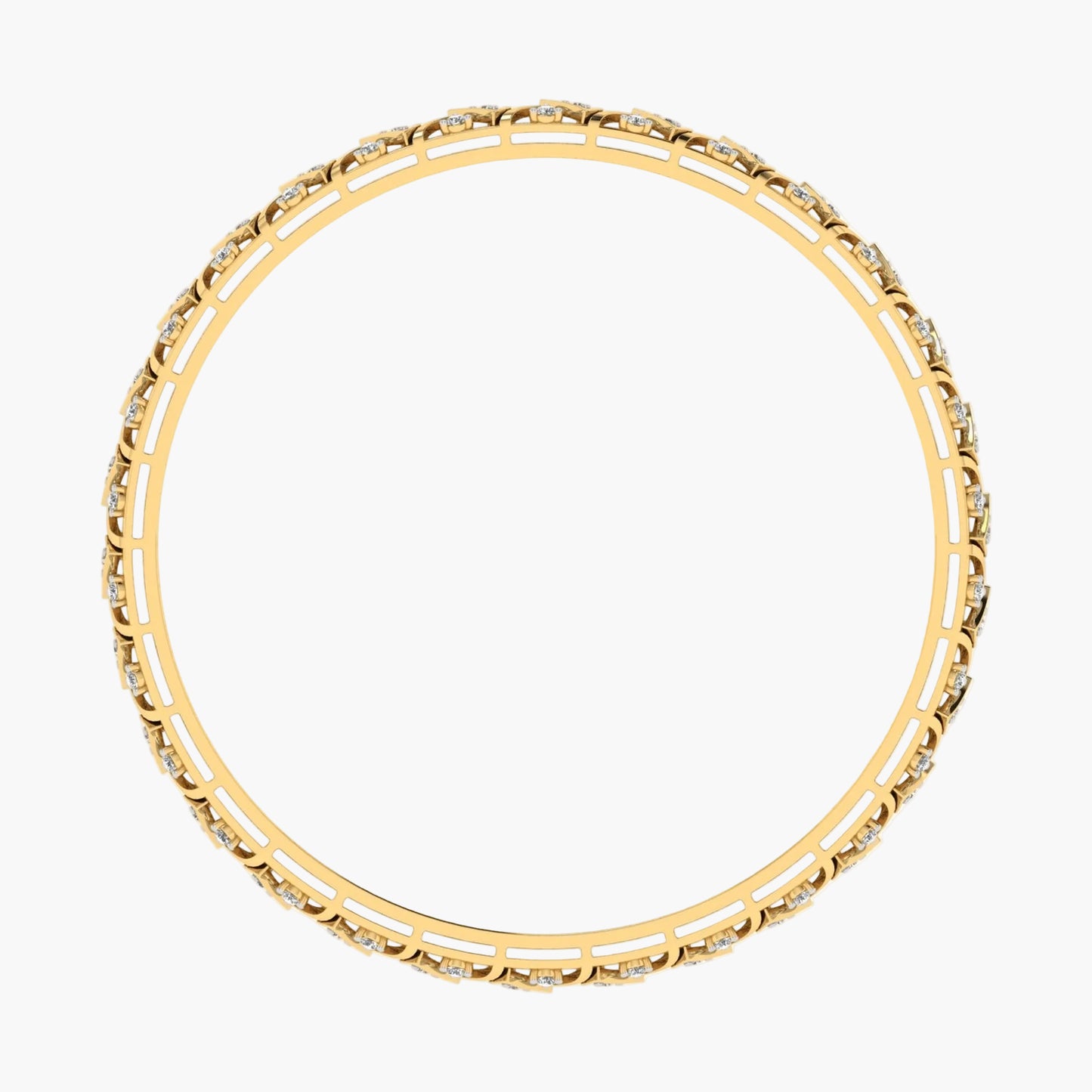 Gold bracelet with embedded stones on a white background, branded 'Green Lab'.
