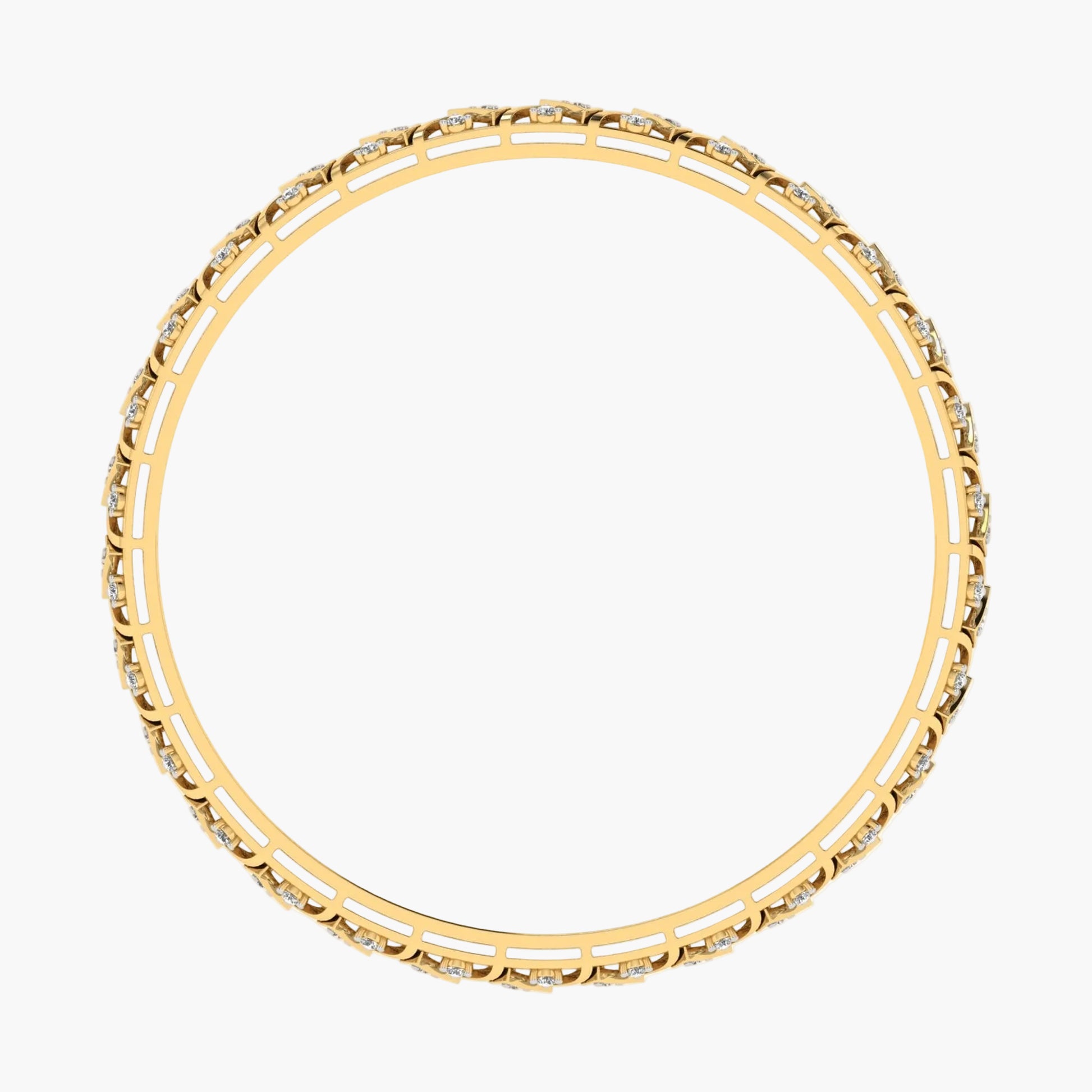 Gold bracelet with embedded stones on a white background, branded 'Green Lab'.