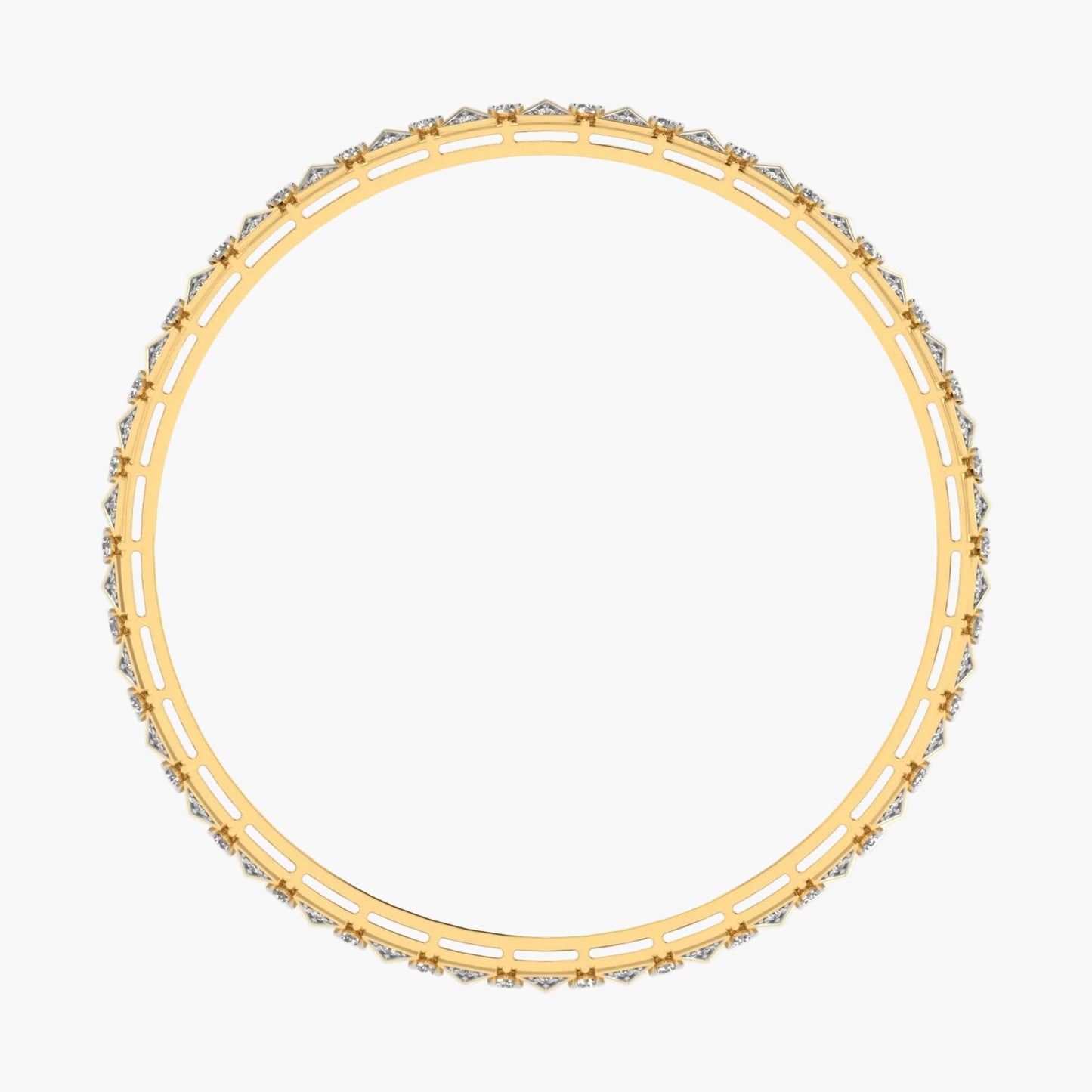 Gold bracelet with embedded stones on a white background, branded 'Green Lab'.