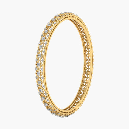 Gold ring with diamond accents on a white background, branded 'Green Lab'.