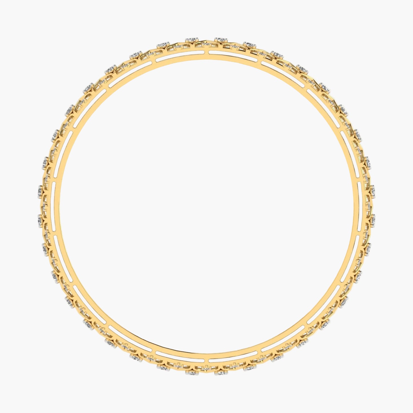 Gold bracelet with embedded stones on a white background, branded 'Green Lab'.