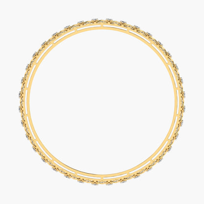 Gold bracelet with embedded stones on a white background, branded 'Green Lab'.