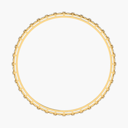 Gold bracelet with intricate design on a white background, featuring 'Green Lab' branding.