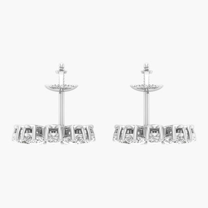 Half Moonshine Diamond Earrings