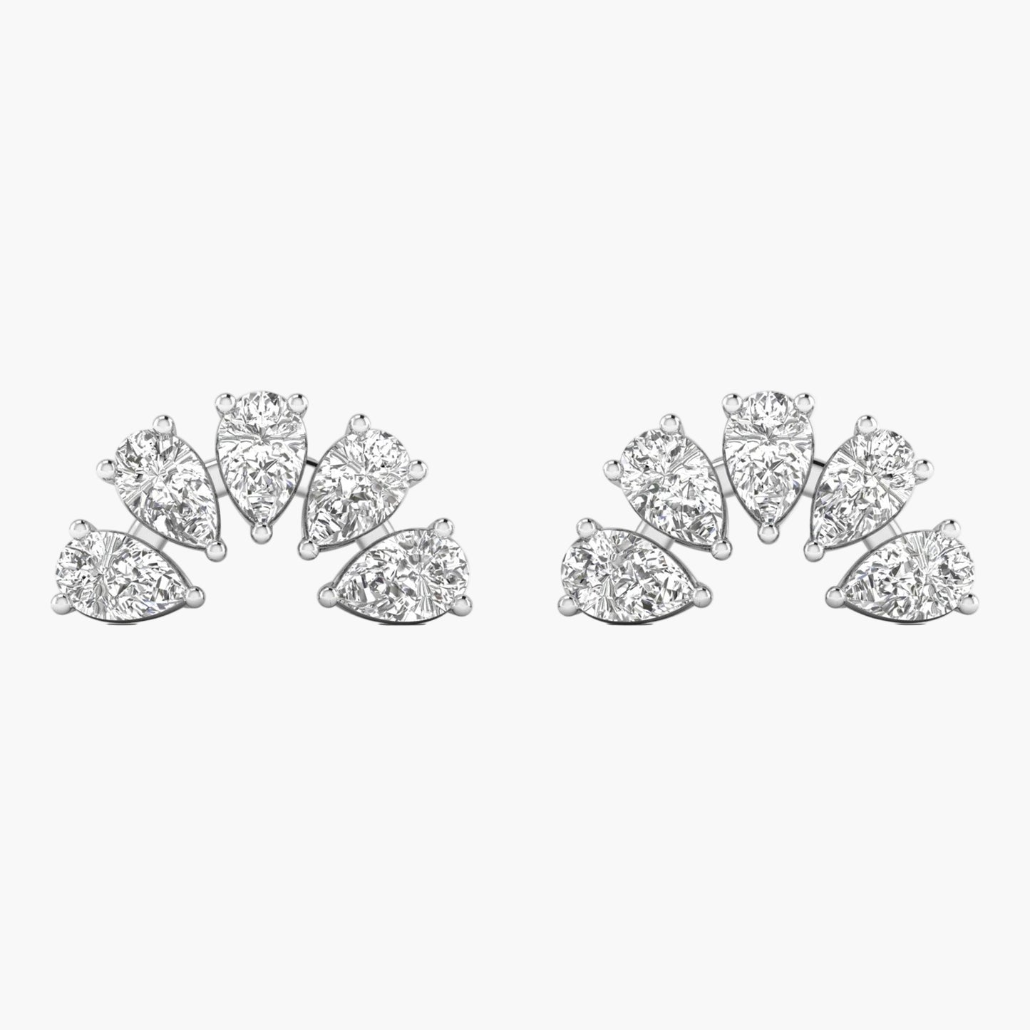 Half Moonshine Diamond Earrings