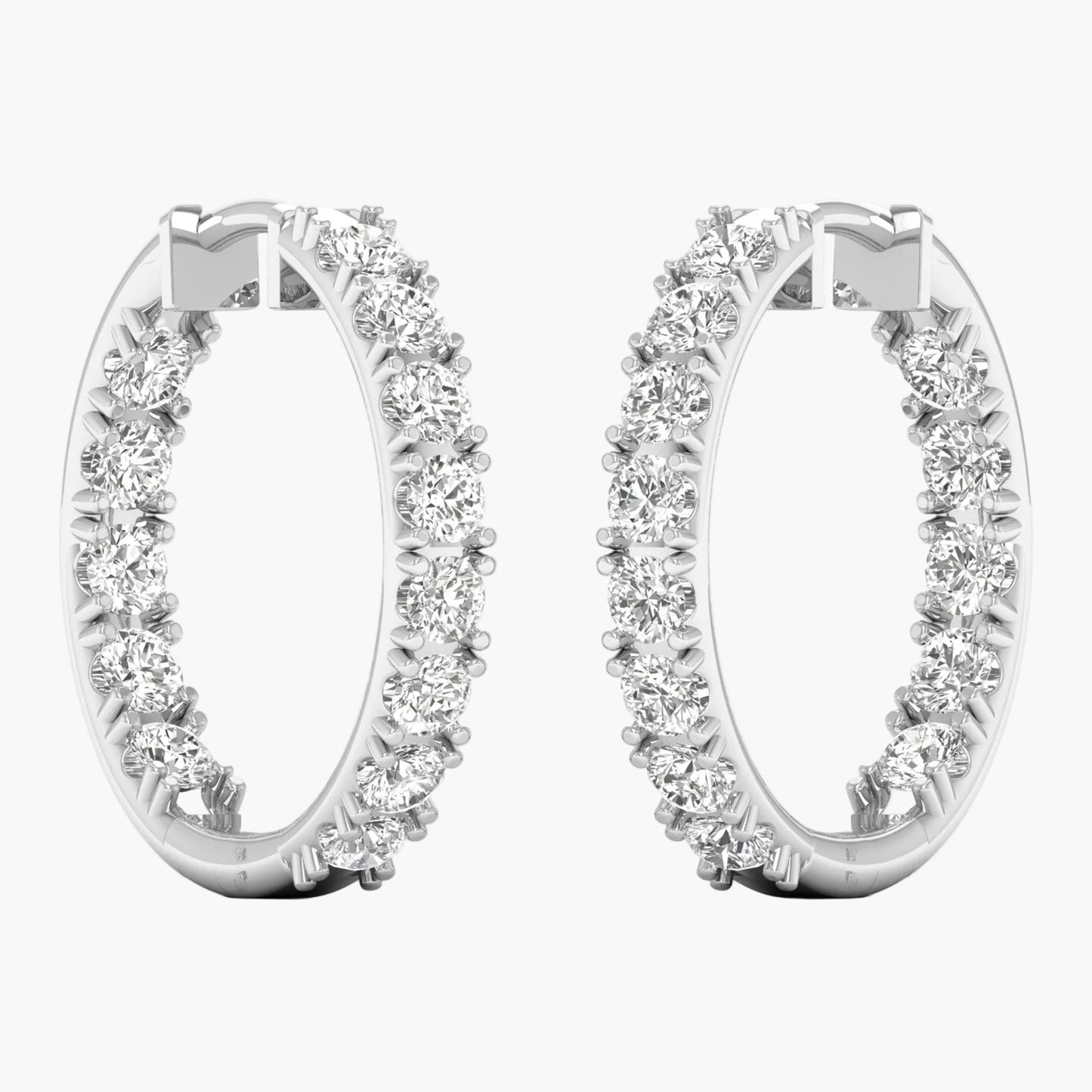 Loop of Eternity Diamond Earrings