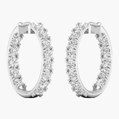 Loop of Eternity Diamond Earrings