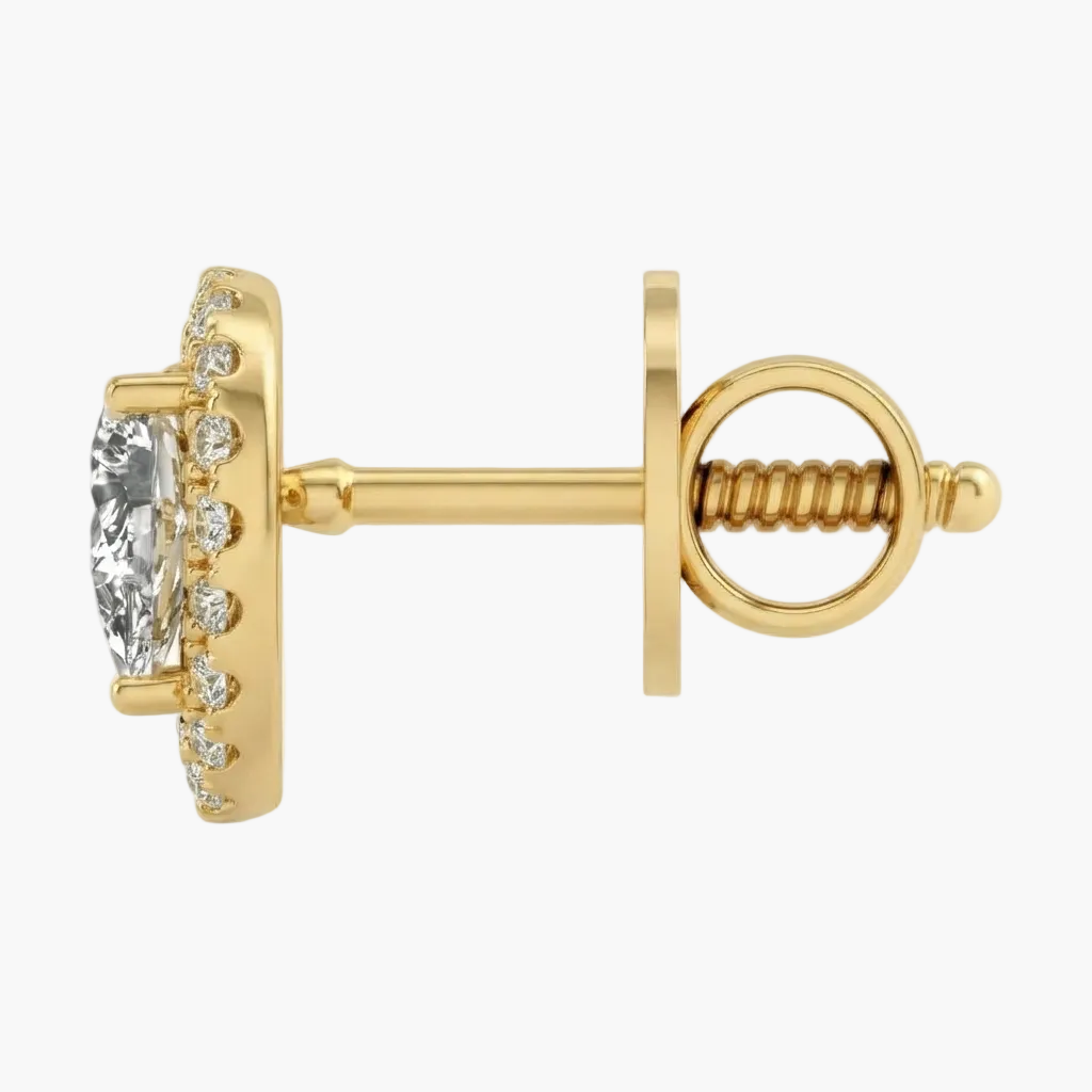Radiant Drop-Frame Diamond Cluster Earrings
