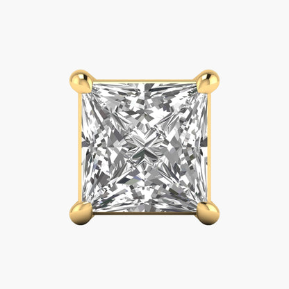 0.37 Carat Square Men Diamond Studs