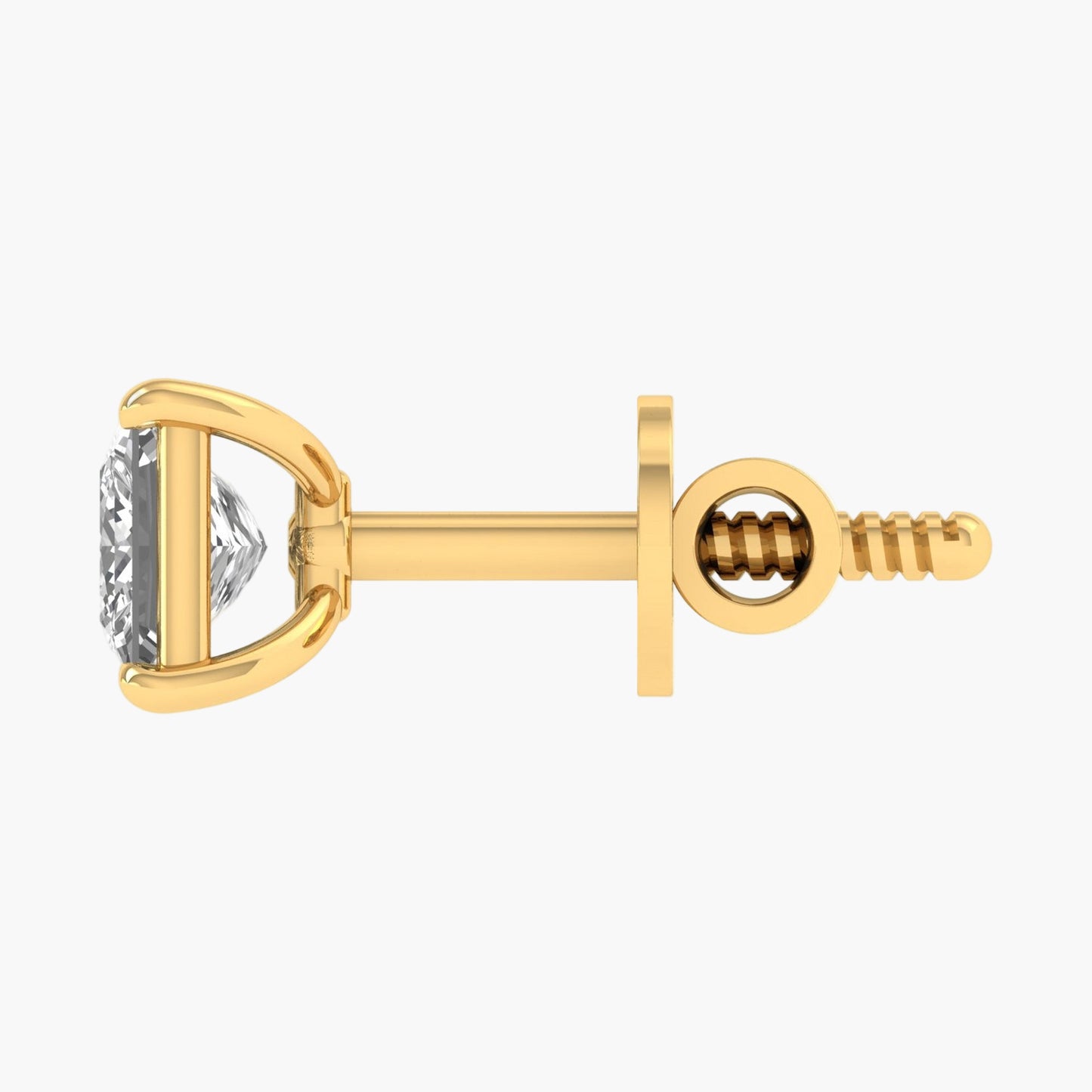 0.37 Carat Square Men Diamond Studs