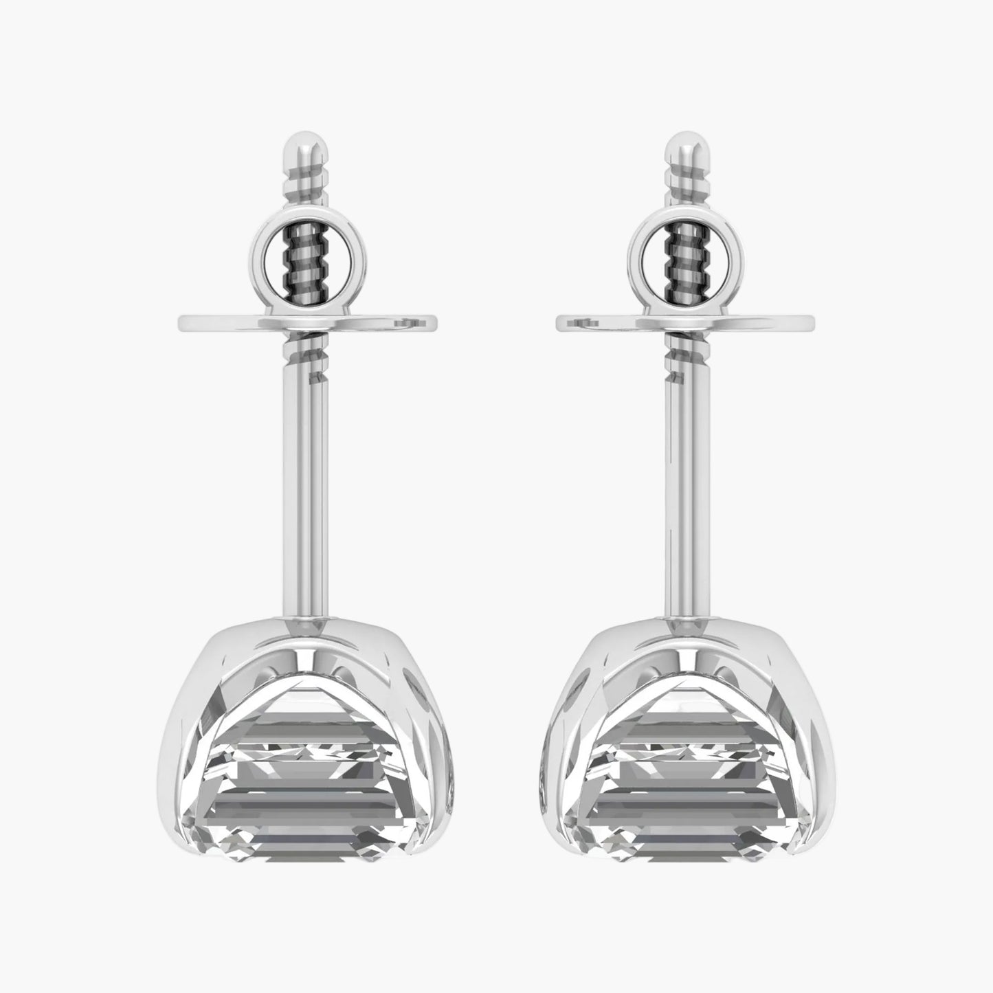 Impeccable Asscher Diamond Earrings