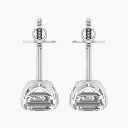 Impeccable Asscher Diamond Earrings