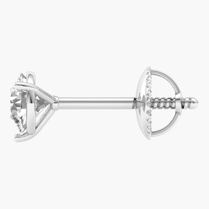 Diamond earring on a white background