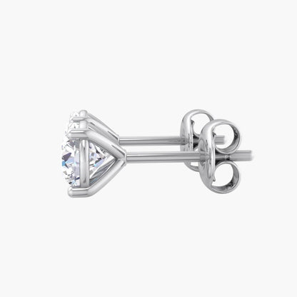 Diamond earring with a white background