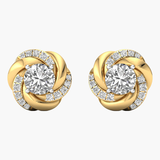 Love Knot Diamond Earrings