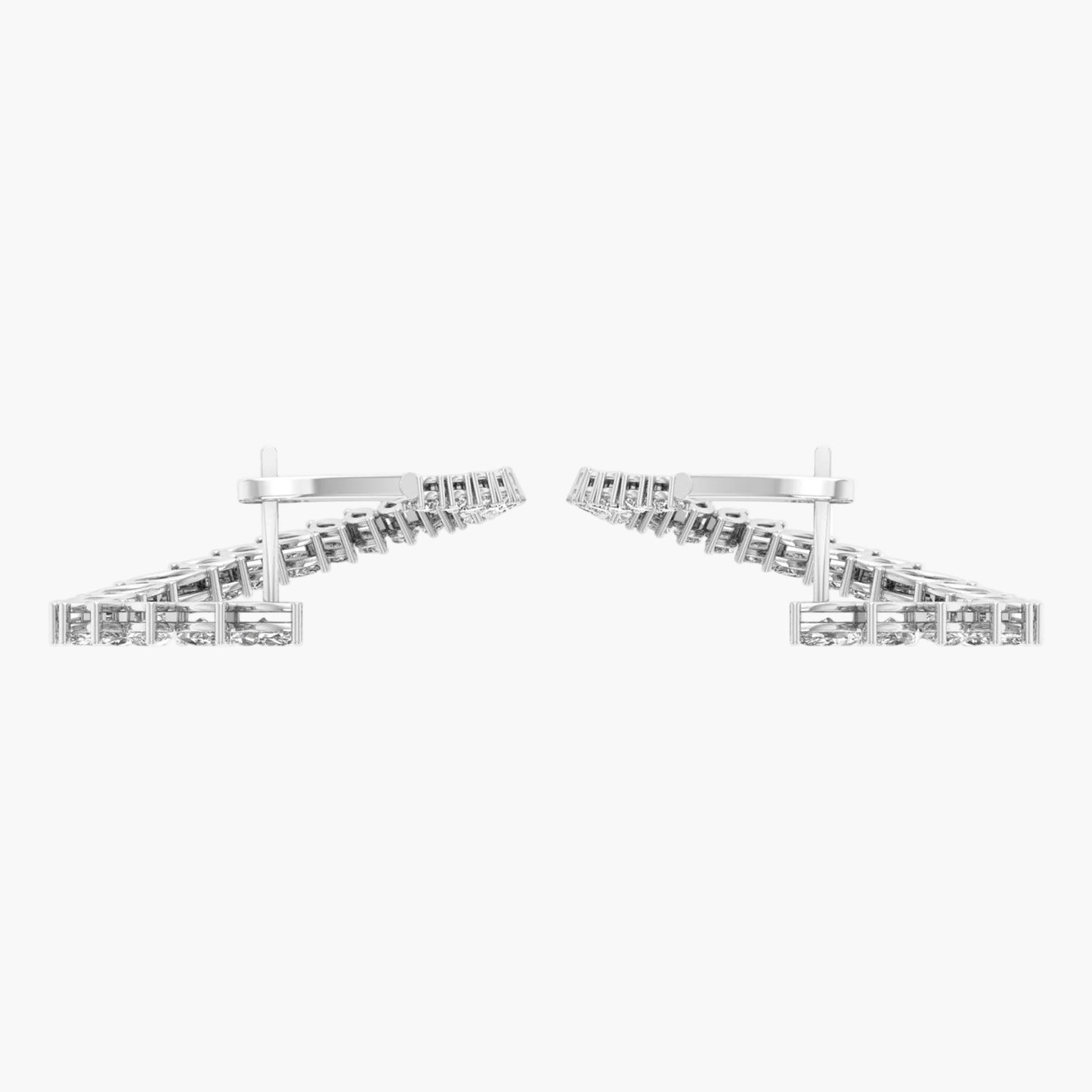 Diamond bracelet on a white background