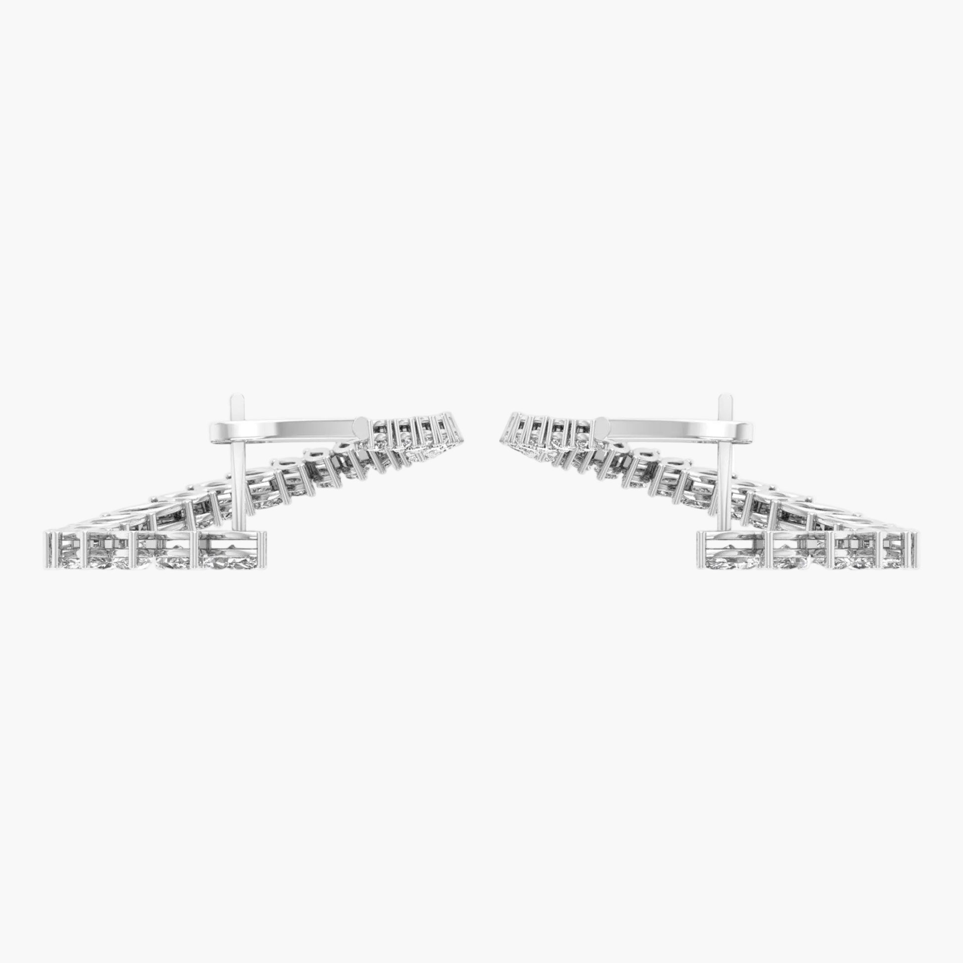 Diamond bracelet on a white background