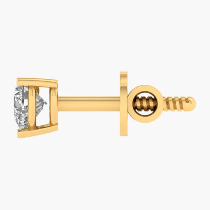 Heartfelt Cute Diamond Earrings