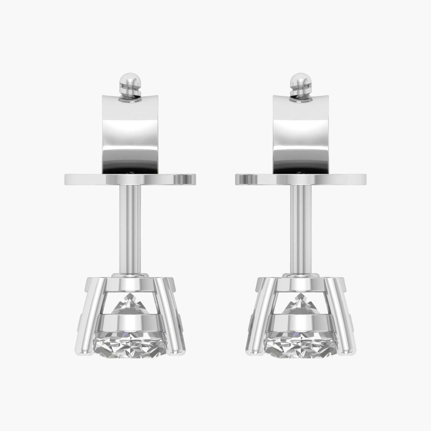 Oval Auspicious Diamond Earrings