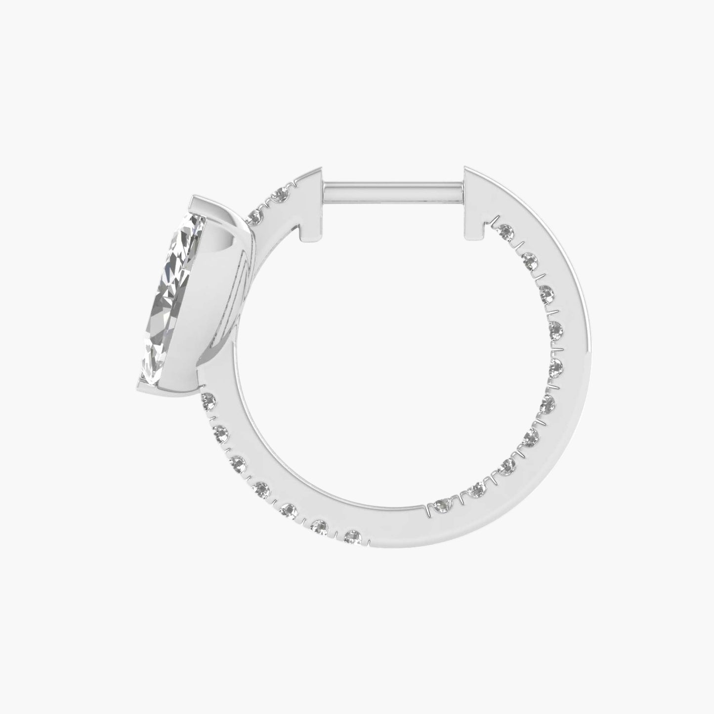 Morning Hoop Diamond Earrings