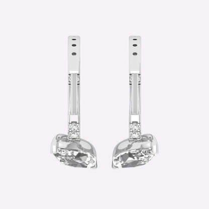 Morning Hoop Diamond Earrings