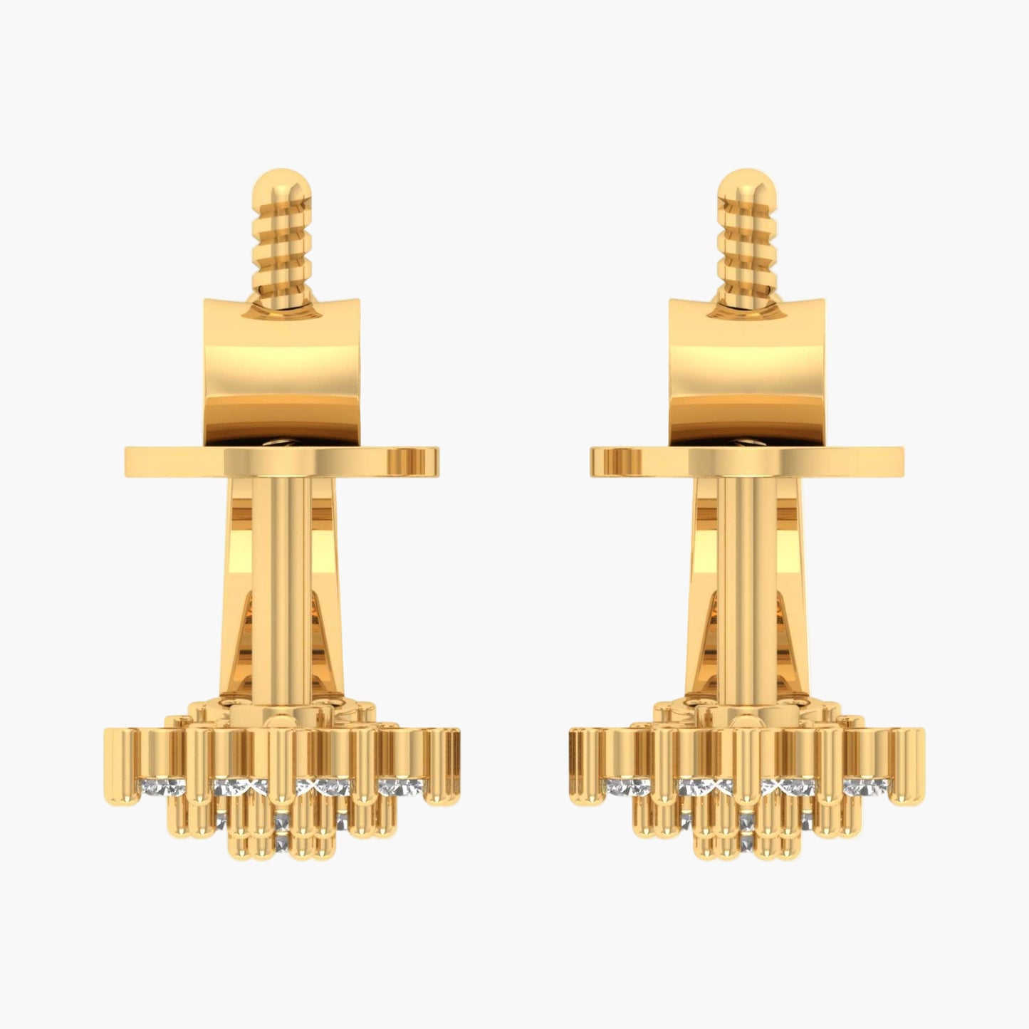 Cascading Cluster Diamond Earrings