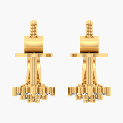 Cascading Cluster Diamond Earrings